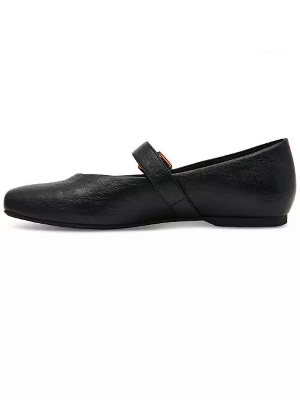 DV by Dolce Vita Women's NWT with Gold Buckle Mary Jane Flats- Black- Size 7.5 - Picture 9 of 12